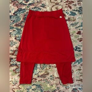 Red Snoga athletic skirt